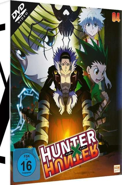 DVD-Box mit Anime-Charakteren. Dunkler Hintergrund mit Grün- und Blautönen. Text auf der Box.
