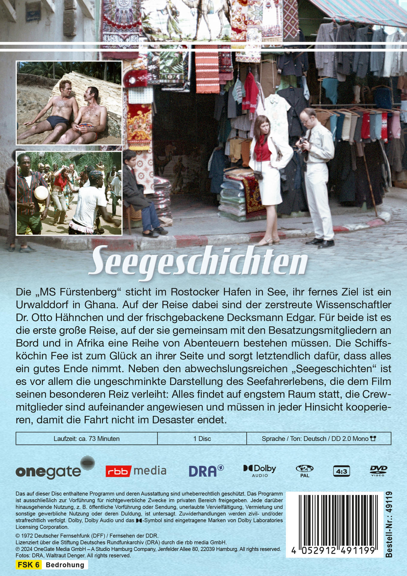 Ein DVD-Cover mit Filmtitel und Bildern aus dem Film, auf Deutsch.