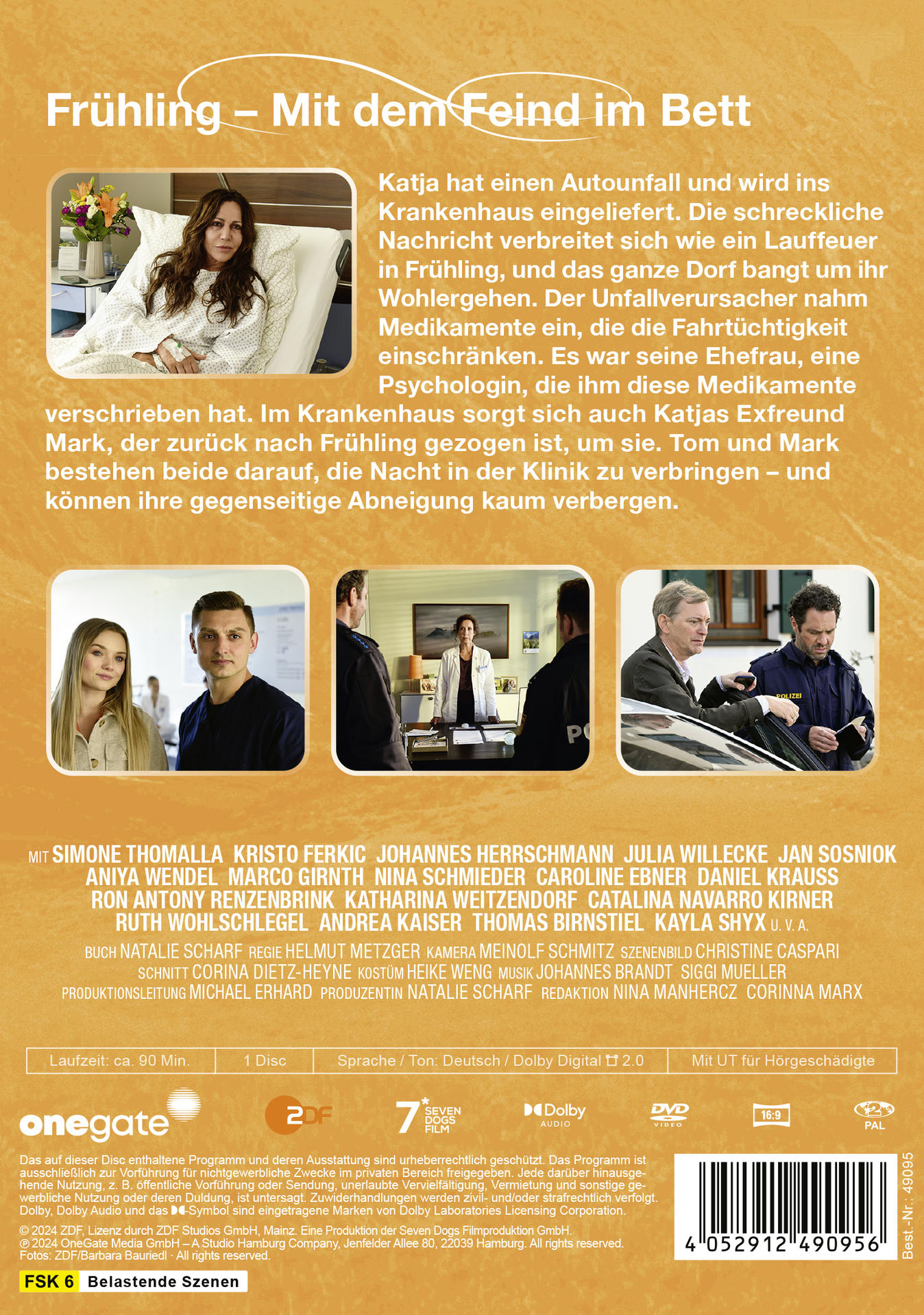 DVD-Cover mit einer Frau im Krankenhausbett und Text auf Deutsch.