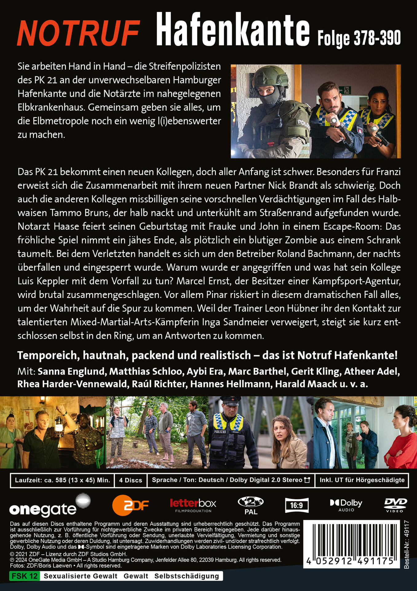 DVD-Box-Cover mit deutschem Text und drei Personen in Kostümen.