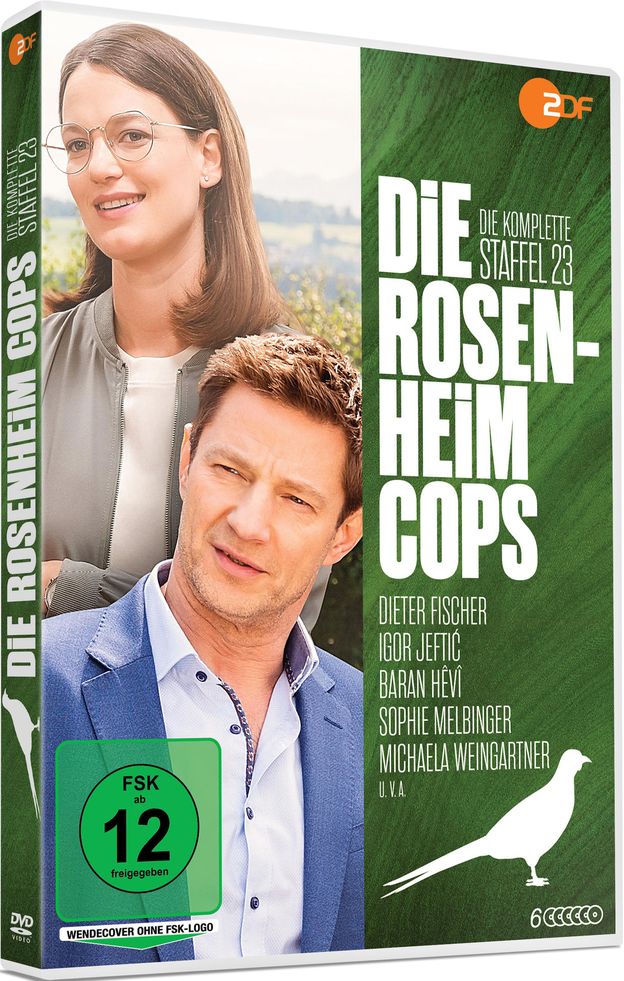 DVD-Cover von Die Rosenheim Cops mit zwei Schauspielern.