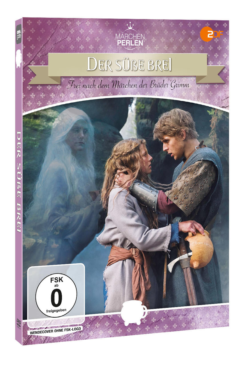 DVD-Cover: Filmszene mit zwei Personen und einem Geist. Text: Der Süße Brei.