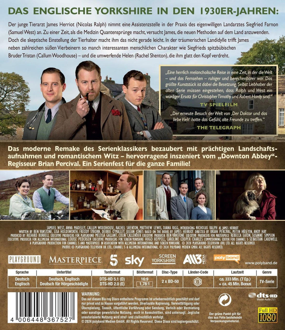 DVD-Cover mit Schauspielern, Text und Logos. Das Cover ist für eine Serie.