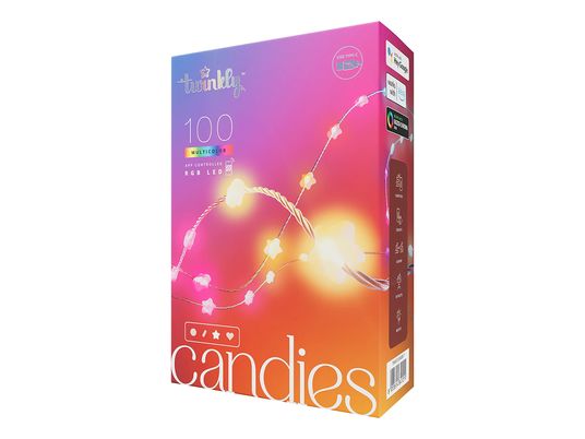 TWINKLY Candies Stars 6m Ghirlanda di luci a LED RGB: oltre 16 milioni di colori