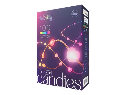 TWINKLY Candies Hearts 6m LED Lichterkette RGB - 16M+ Farben