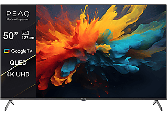 PEAQ PTV 50GQU-5024C 4K UHD Smart QLED Google TV, 126 cm