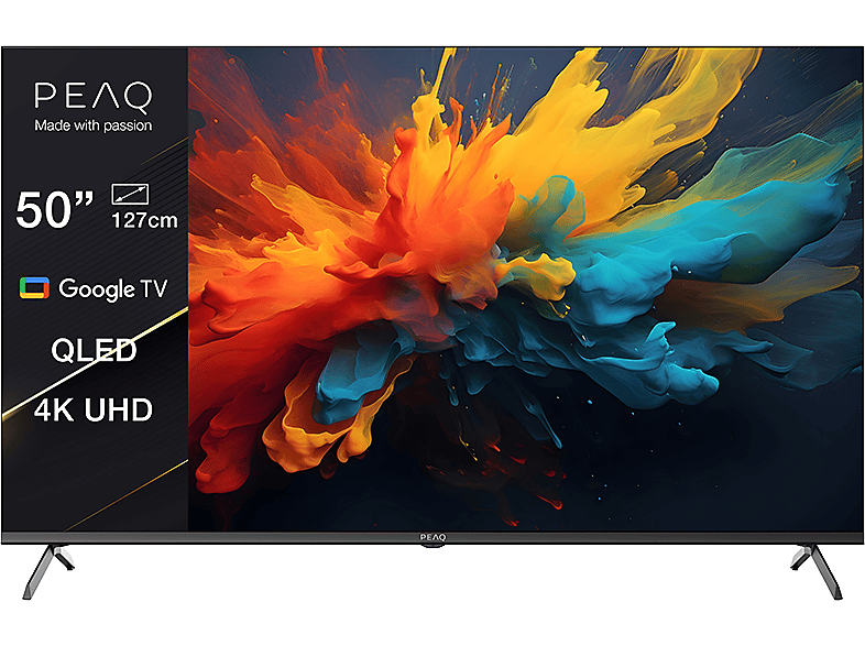 PEAQ PTV 50GQU-5024C 4K UHD Smart QLED Google TV, 126 cm