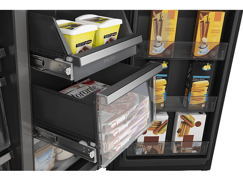 HISENSE RQ760N4IFE French Door (577 l, E, 1785 mm hoch, Schwarz)