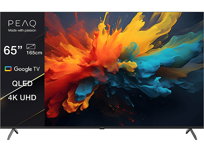 PEAQ PTV 65GQU-5024C 4K UHD Smart QLED Google TV, 164 cm