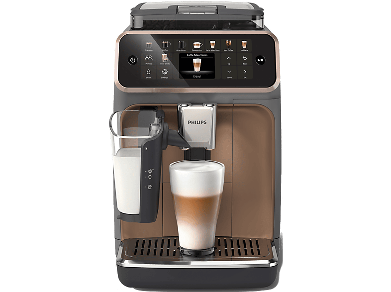 PHILIPS EP5544/80 Tam Otomatik Espresso Makinesi Bronz Siyah_0