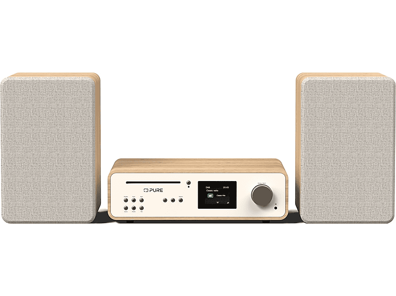 Pure Classic Stereo Kompakt Anlage, Coffee Black/Walnut; Musiksystem — Foto 2 von 5