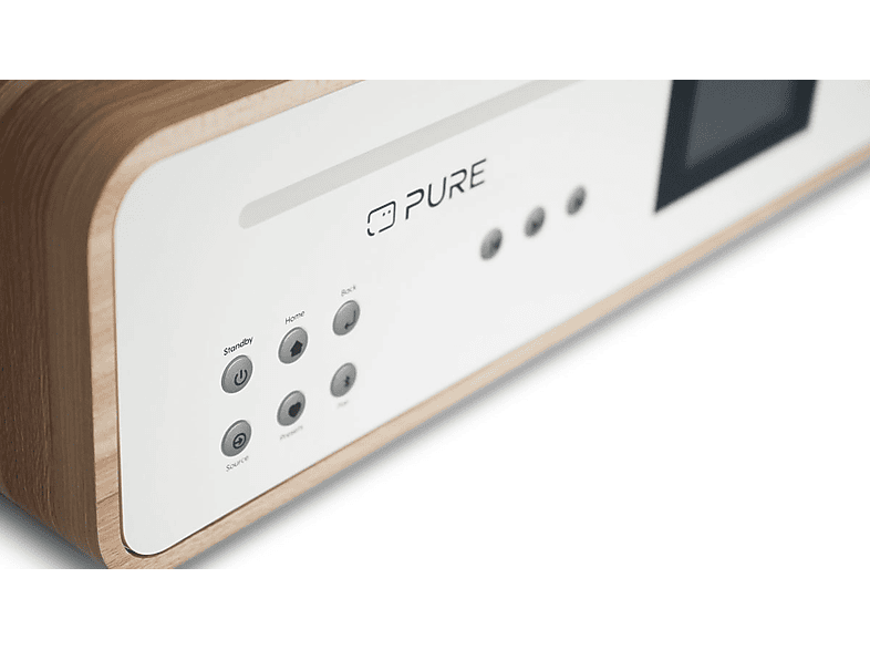Pure Classic Stereo Kompakt Anlage, Coffee Black/Walnut; Musiksystem — Foto 5 von 5