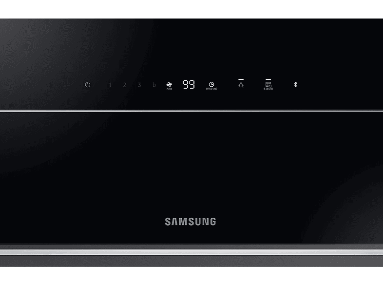 Campana decorativa - Samsung NK36C9804WB/UR, 5 velocidades, 560 m³/h, 90 cm, Cristal Negro – imagen 2