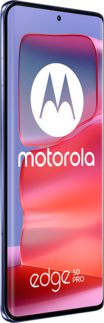 Okostelefon Motorola logóval és Edge 50 Pro felirattal.
