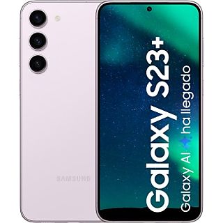 Móvil - Samsung Galaxy S23 Plus 5G, Misty Lilac, 512GB, 8GB RAM, con IA, 6.6" FHD+, Qualcomm Snapdragon, 4700mAh, Android 13