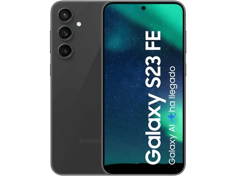 Móvil - Samsung Galaxy S23 FE, 256GB, 8GB RAM, Graphite, con IA, 6.4" FHD+, Exynos 2200, 4500 mAh, Android 14
