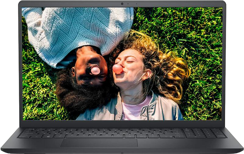 Laptop, amelyen két nő rózsaszín rágógumibuborékot fúj.