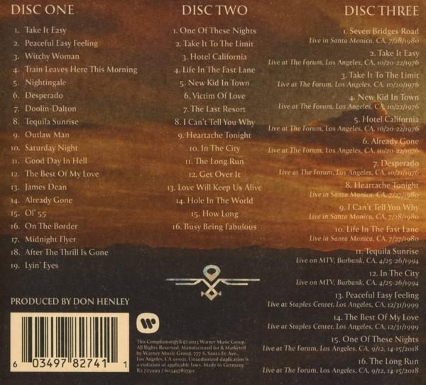 CD-Cover mit Titellisten eines Musikalbums. Das Cover hat ein schlichtes Design mit Text und Logo.