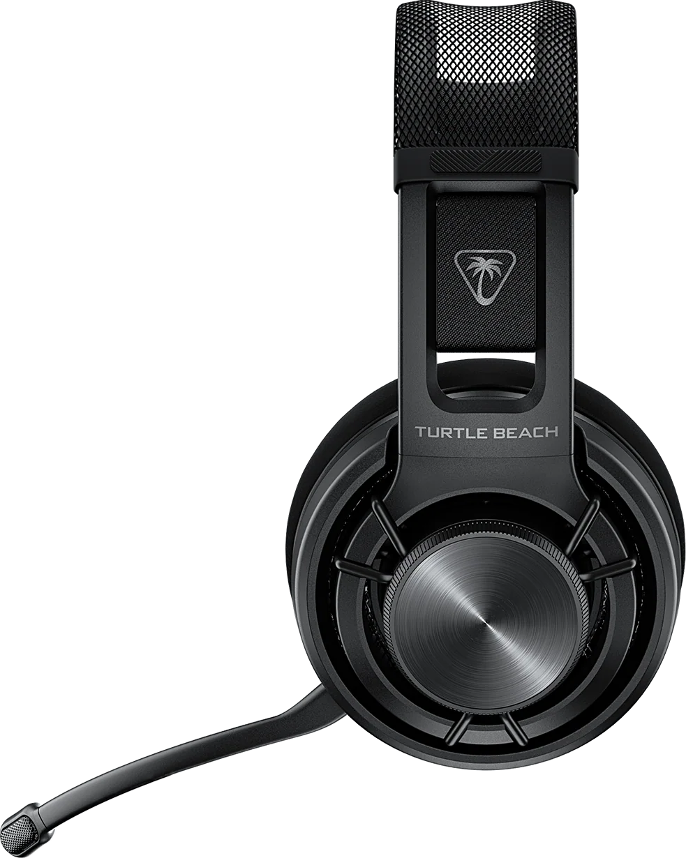 Schwarzes Turtle Beach Gaming-Headset mit Mikrofon.