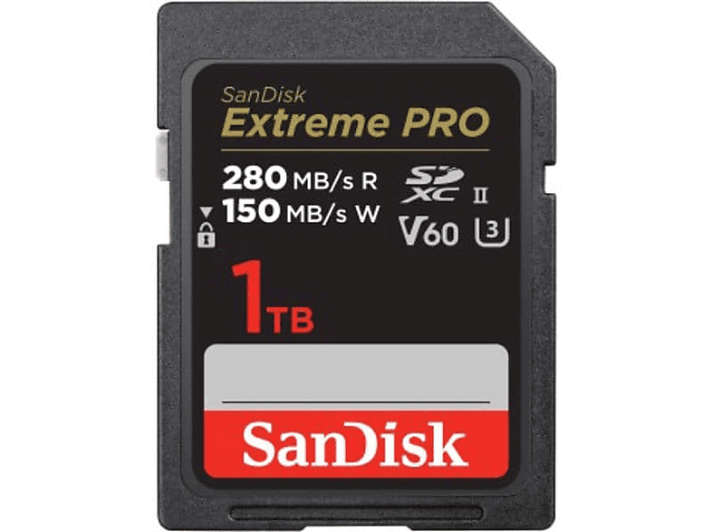 SANDISK SDSDXEP-1T00-GN4IN, SDXC Speicherkarte, 1 TB, 280 MB/s