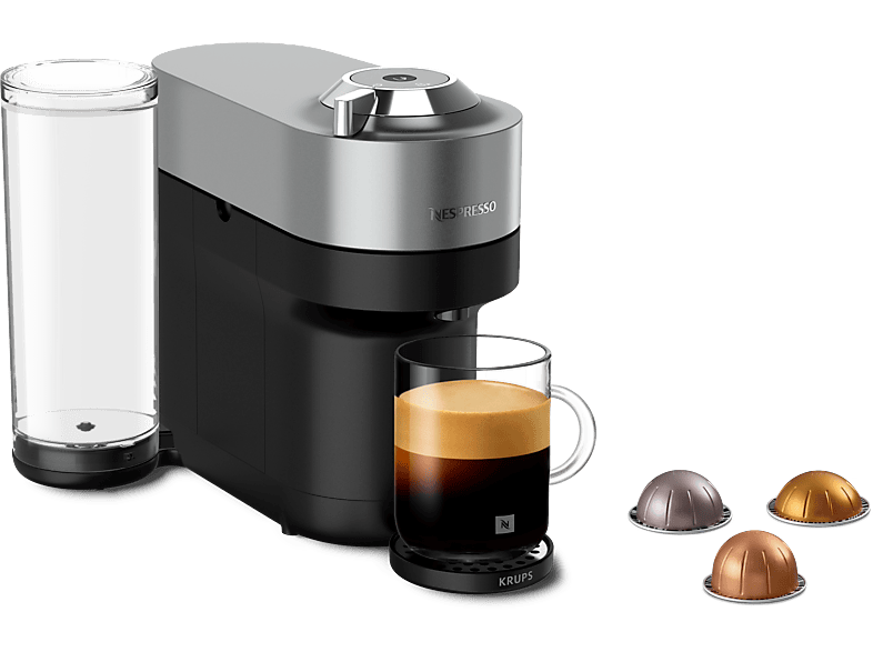 Krups Nespresso Vertuo Pop+ Titan Zilver (xn930t10 I Yy5375fd)