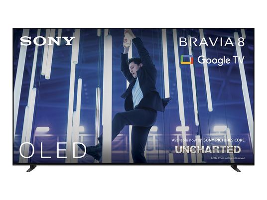 SONY BRAVIA 8 OLED TV (Flat, 77 " / 195 cm, UHD 4K, Smart TV, Google TV)