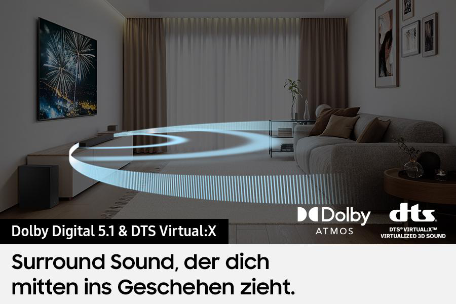 SAMSUNG HW-B760GD/ZG, Soundbar, Schwarz