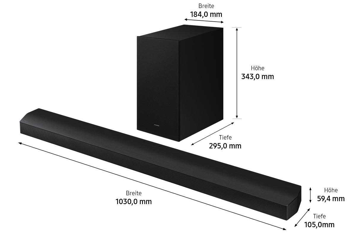 SAMSUNG HW-B760GD/ZG, Soundbar, Schwarz