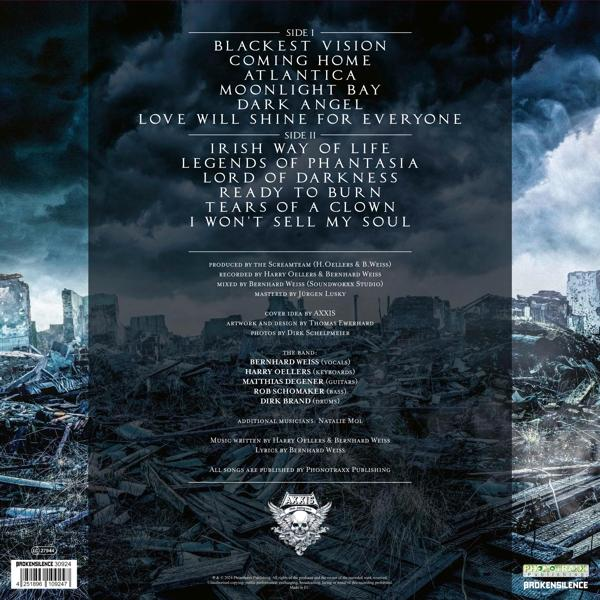 CD-Cover mit Titelliste und Bandinfo. Dunkler, stürmischer Hintergrund.