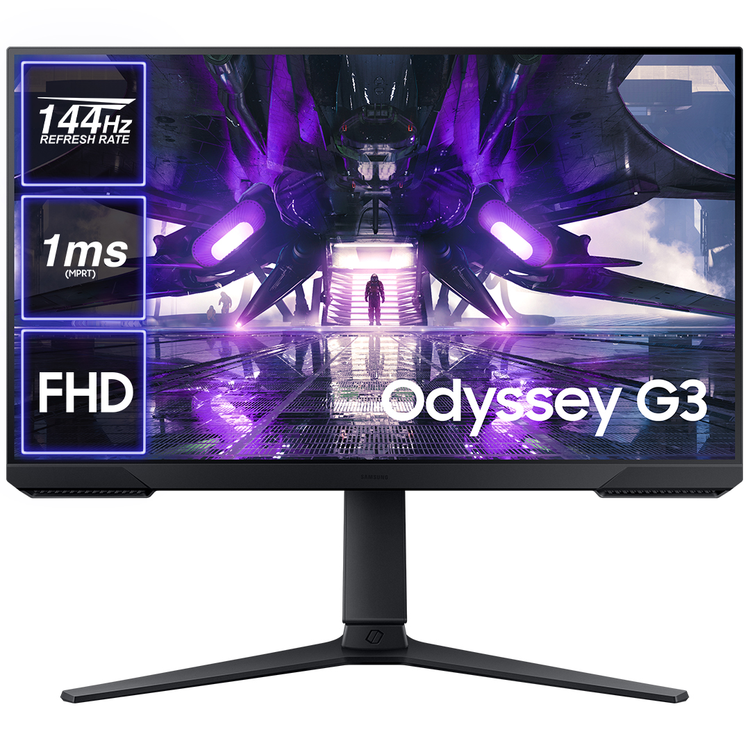 Monitor Samsung Odyssey G3. Cechy: 144Hz, 1ms i rozdzielczość FHD.