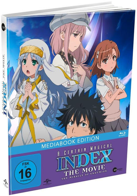 Anime Blu-ray Cover mit Charakteren, Text und Logo.