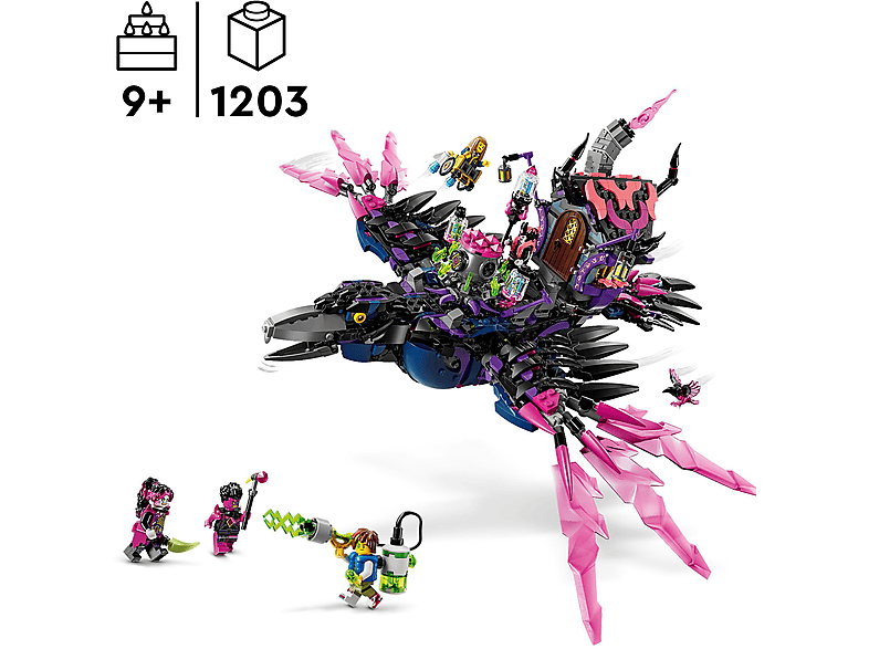 Thumbnail - LEGO DREAMZzz 71478 Der Mitternachtsrabe der Nimmerhexe Bausatz, Mehrfarbig