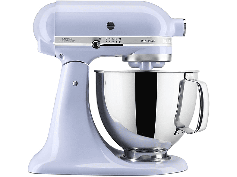 KITCHENAID 5KSM125ELR IMPASTATRICE PLANETARIA, 300 W, capacità ciotola 4,7 l, Lavender cream
