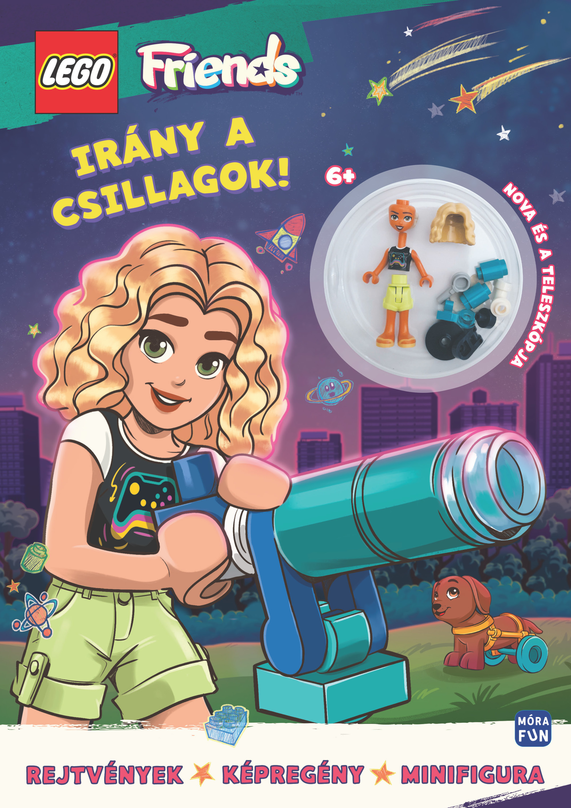 Móra Könyvkiadó - LEGO Friends Irány a csillagok! Nova és teleszkópja minifigurával