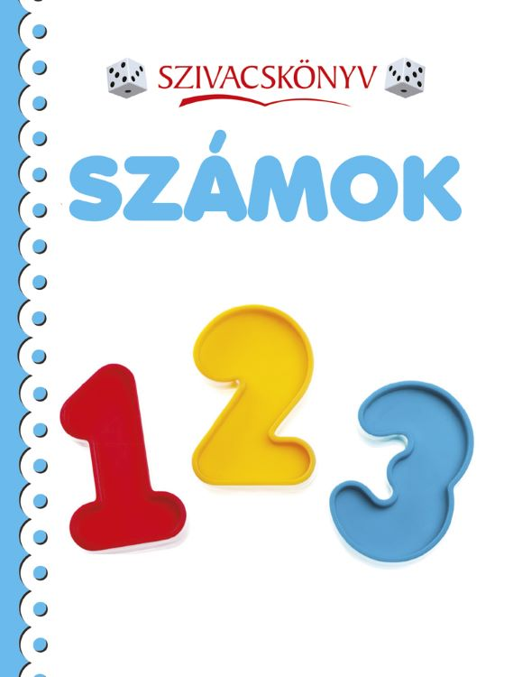 Könyvborító. Az egy, kettő és három számok láthatók. A háttér fehér.