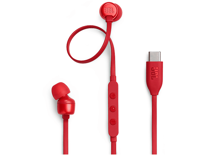 JBL TUNE 310C AURICOLARI, Rosso
