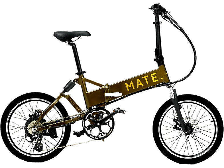 Mate.bike Vouwfiets City Olive Gold 250w Goud (mvs-a-mat-cit-oli)