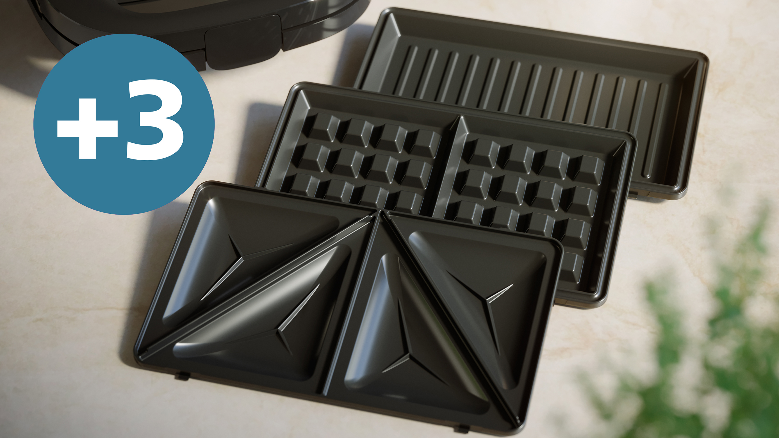 Sandwichera Philips HD2350/80, Sandwichera en 1, 750 W,