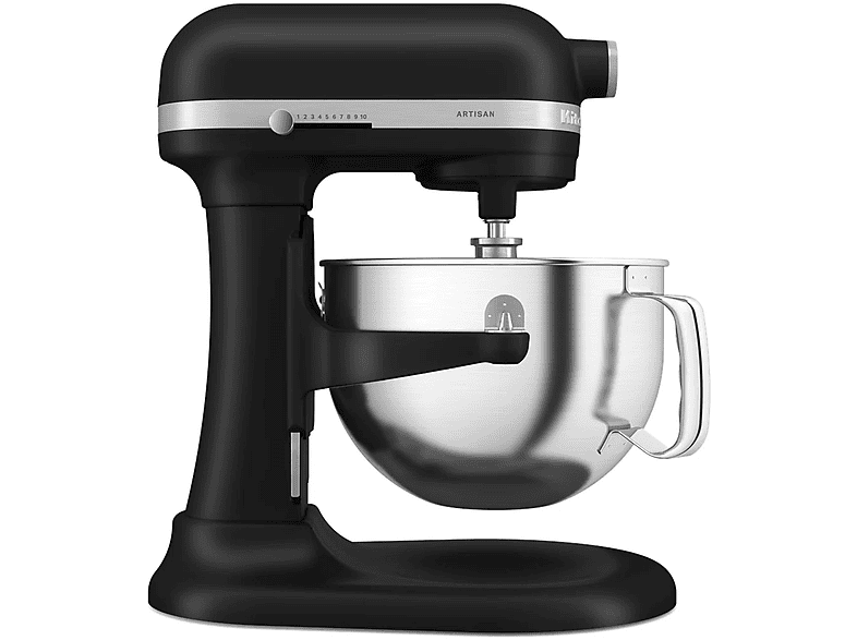 KitchenAid 5Ksm60Spxebm Impastatrice Planetaria, 375 W, capacità ciotola 5,6 l, Black Matte