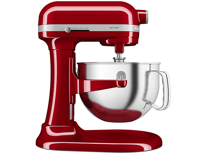 KitchenAid 5Ksm60Spxeer Impastatrice Planetaria, 375 W, capacità ciotola 5,6 l, Rosso imperiale