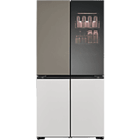 MediaMarkt LG GMV960NNME Instaview - Amerikaanse koelkast - breedte 91.4 cm - hoogte 186.5 cm - inhoud 384 l - NoFrost aanbieding