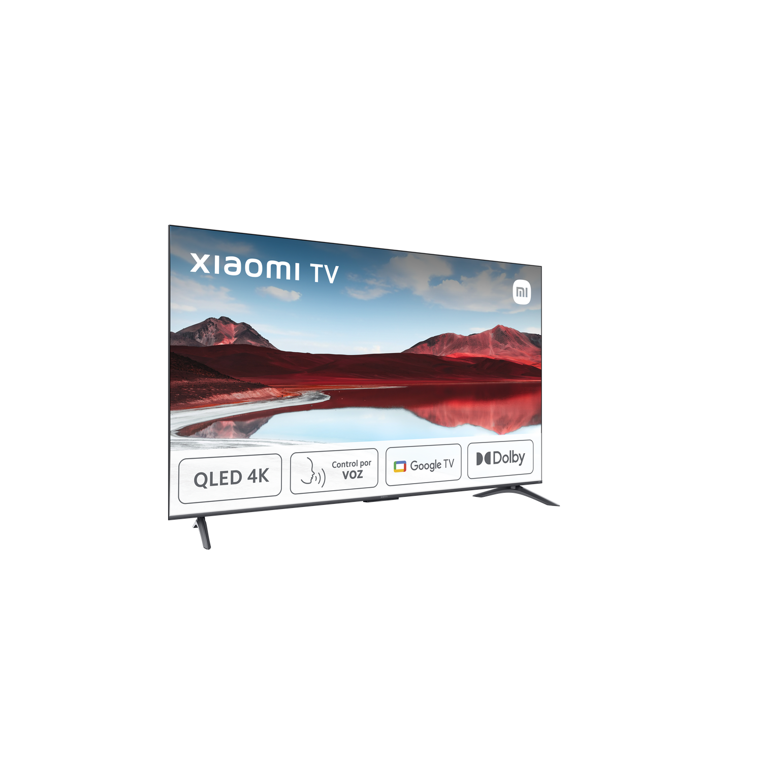 Un televisor Xiaomi con QLED 4K, control por voz, Google TV y funciones Dolby.
