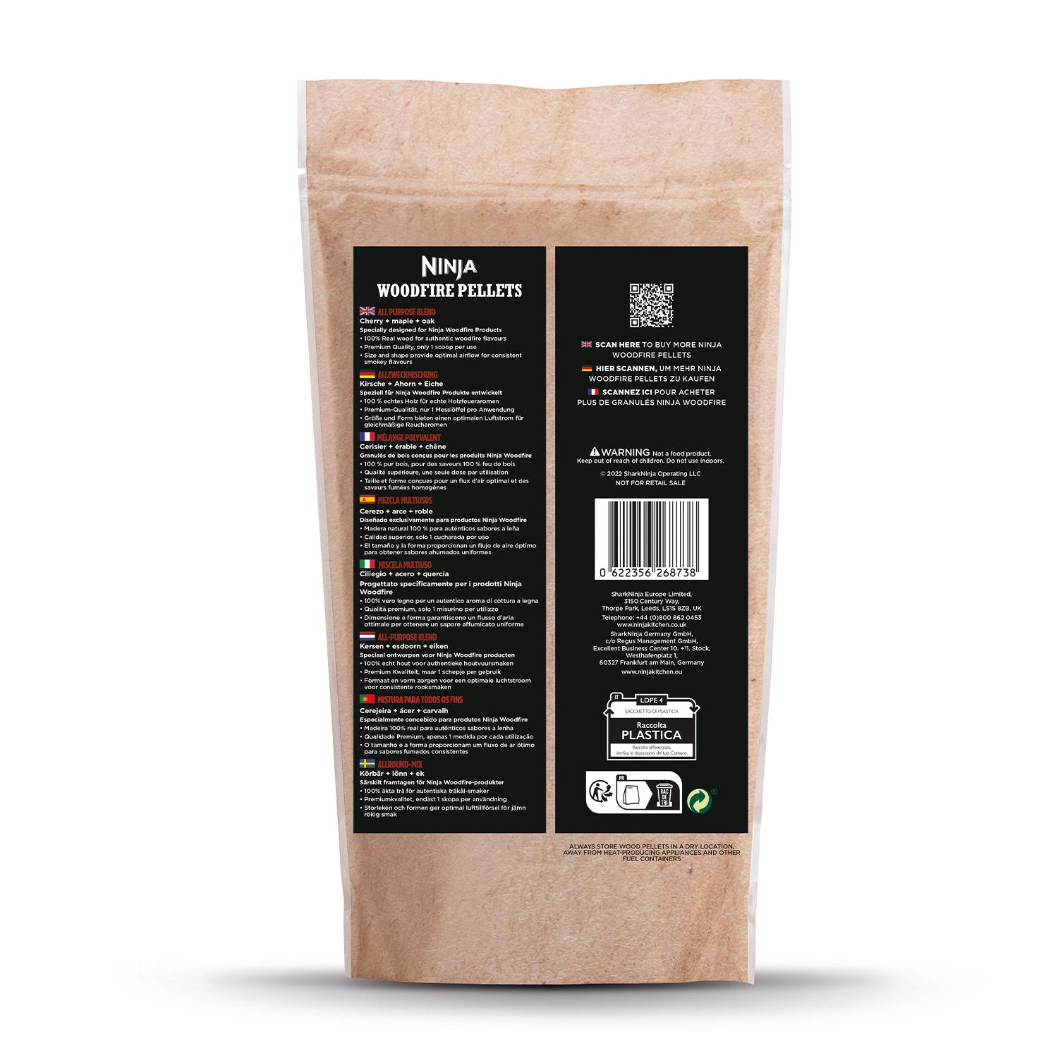 Confezione di pellet Ninja woodfire.
