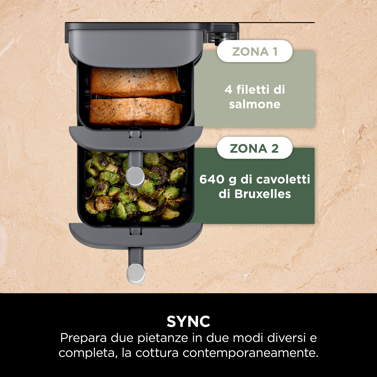 Set 17 Pezzi Accessori Per Friggitrice Ad Aria Ninja Double Stack XL 9,5L - Silicone E Acciaio Per SL400EU - 3