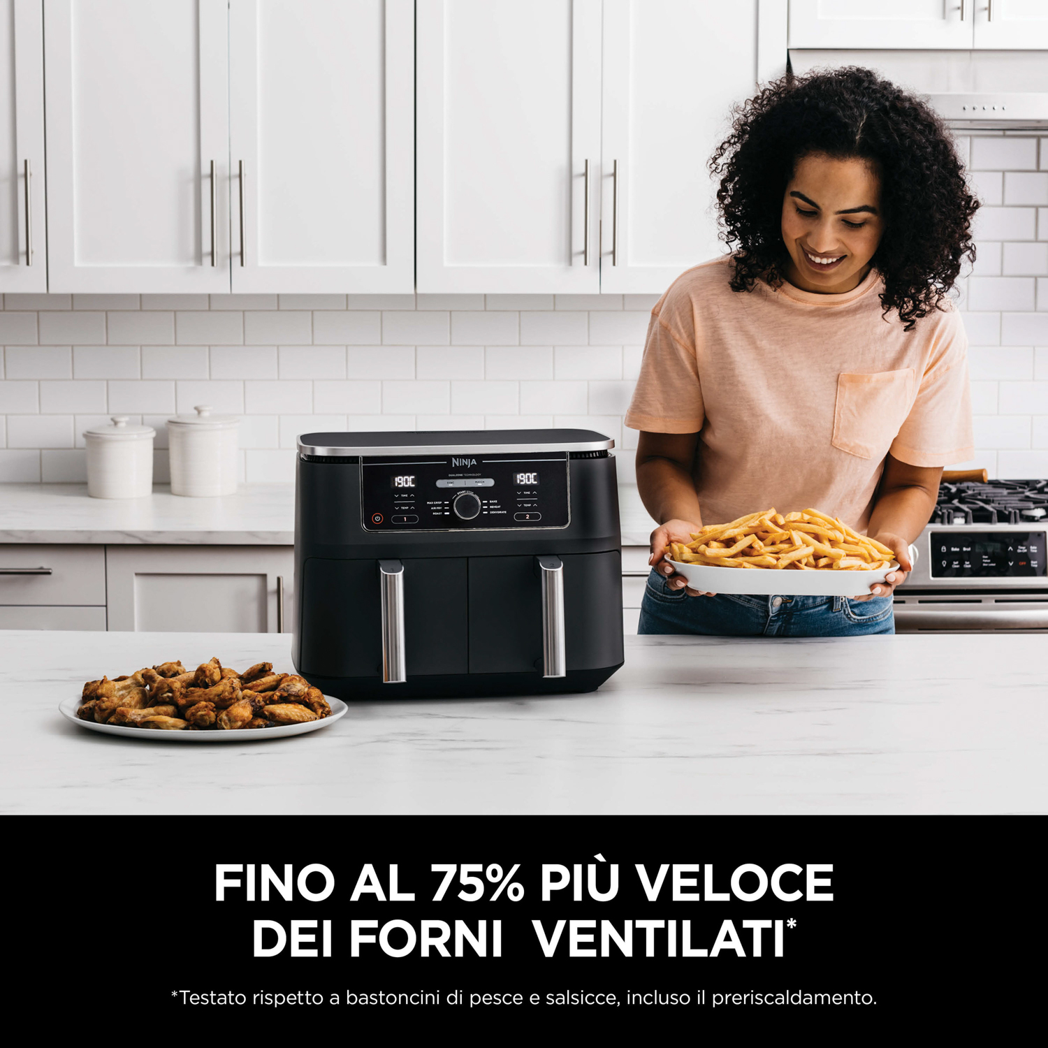 Friggitrice ad aria calda, 2 stampi per waffle belga, in silicone