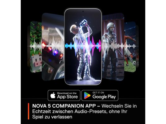 STEELSERIES Arctis Nova 5, Over-ear Gaming-Headset Schwarz