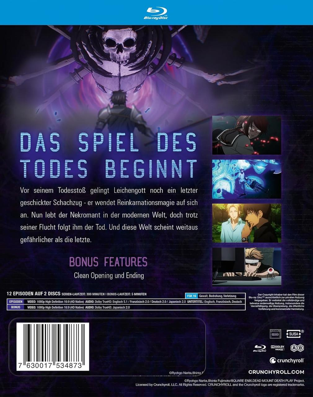 DVD-Cover mit deutschem Text: Das Spiel Des Todes Beginnt (The Game of Death Begins).