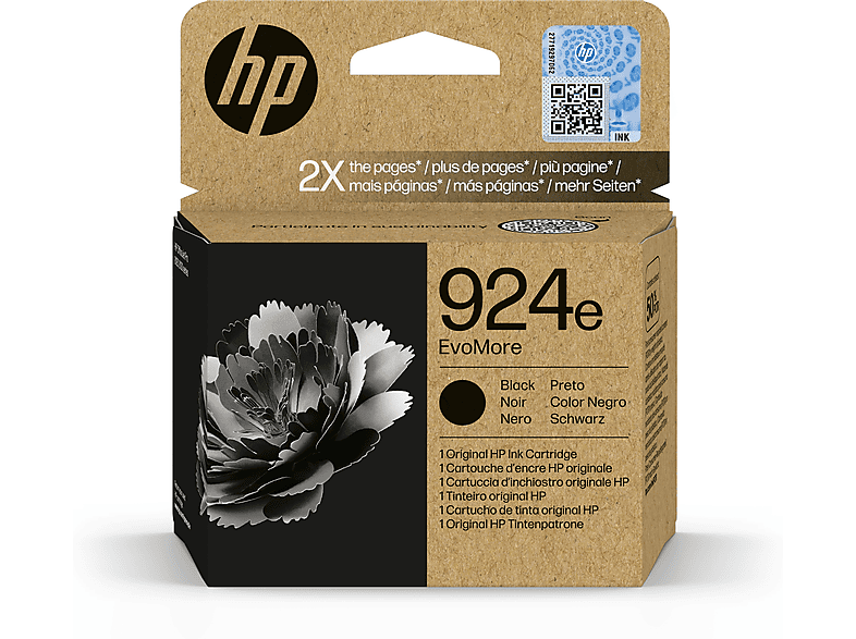 HP 924e EvoMore Schwarz Original Tintenpatrone