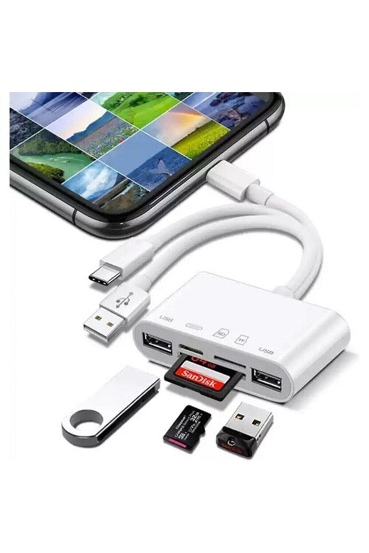 DAYTONA NK1032 Pro Type-C Lightning Usb-A To 2x Usb3.0 Sd Tf Pd