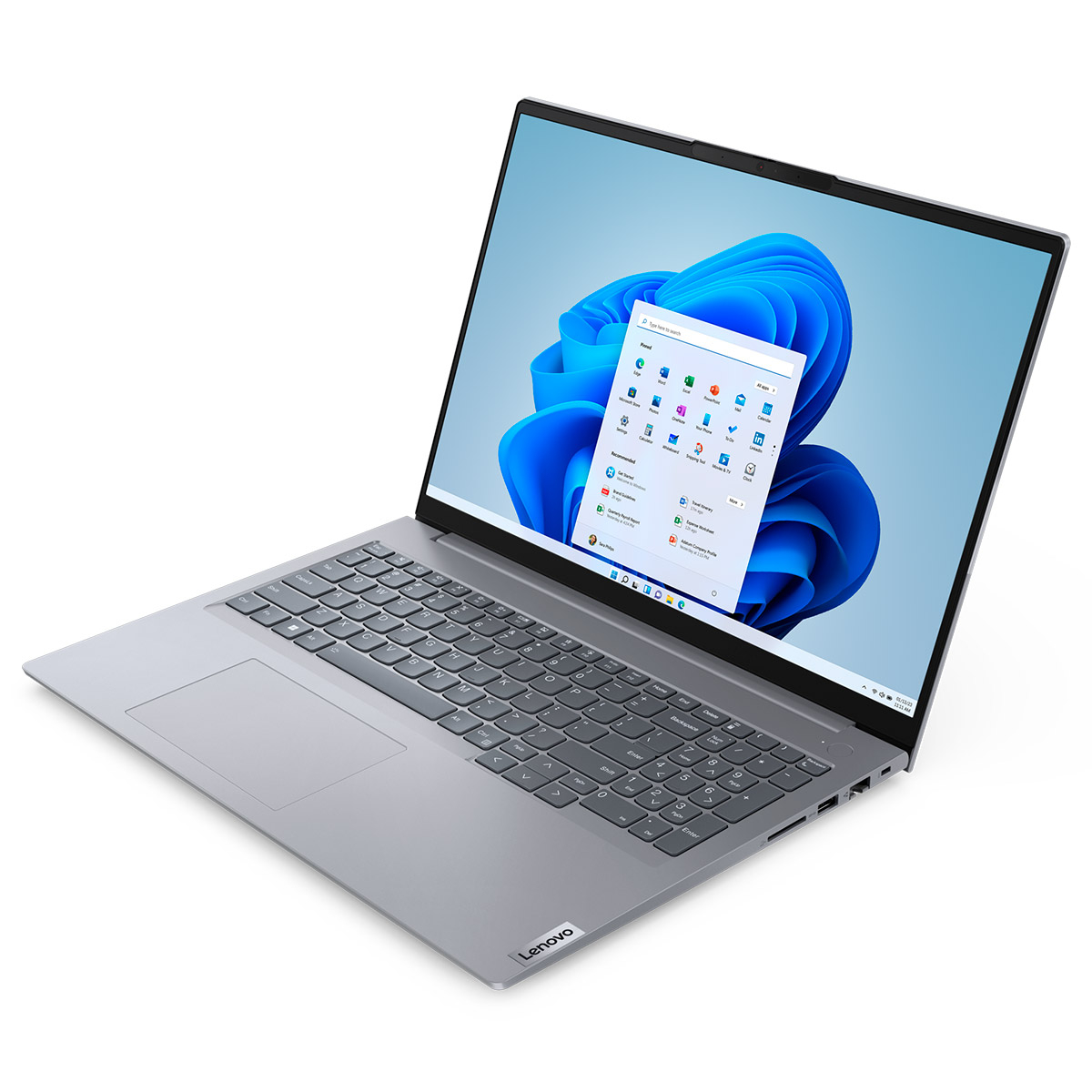 Portátil - Lenovo ThinkBook 16 G6 ABP Profesional, 16" WUXGA, AMD Ryzen™ 5 7530U, 8GB RAM, 256GB SSD, Radeon™ Onboard Graphics, Windows 11 Pro, Gris